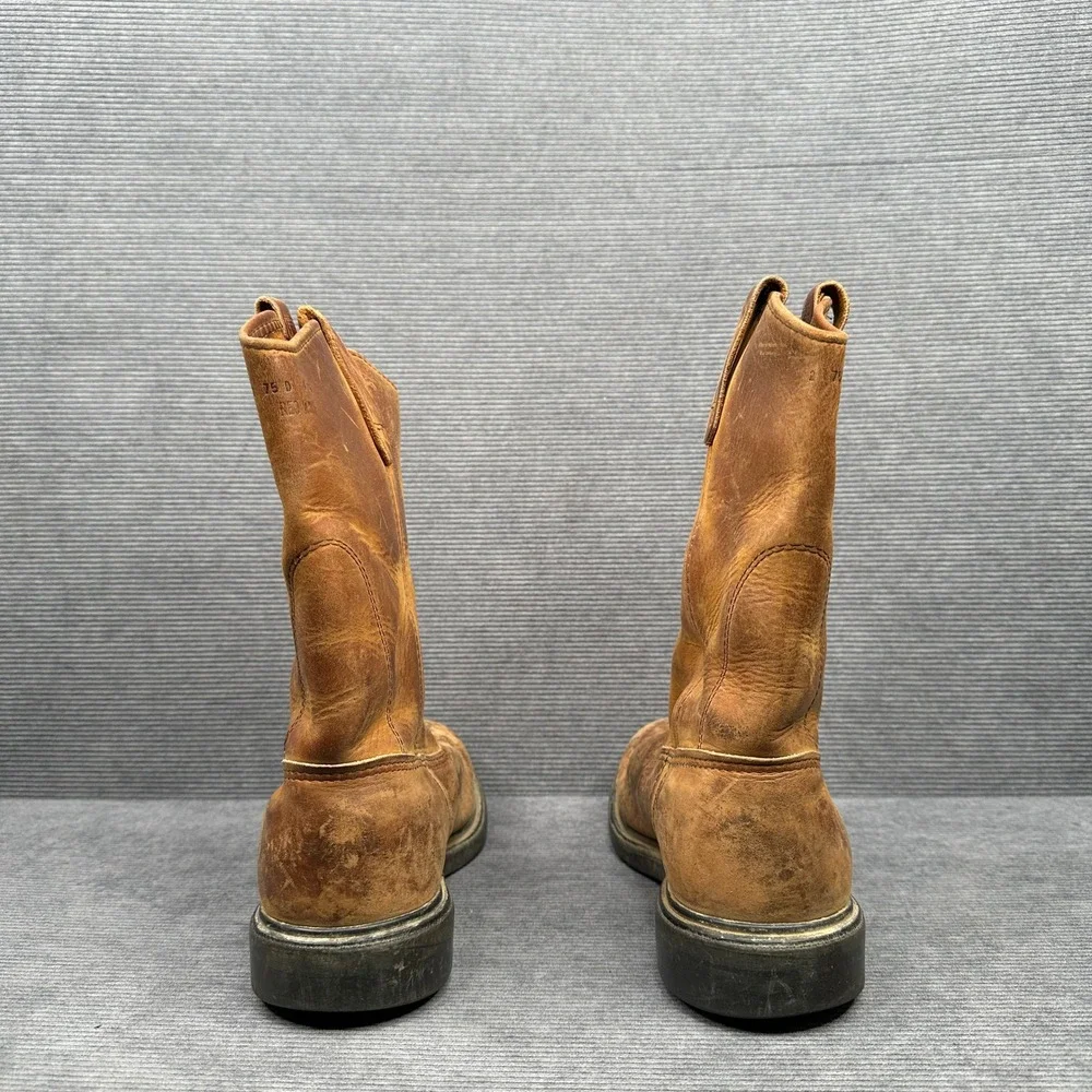 Red Wing SuperSole Pecos Work Boots Mens 7.5 D Brown Leather Made in USA 1105